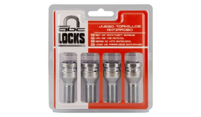 Anti-Theft Screws BC Corona 14X150 L26 17/19 Silver (4 uds)