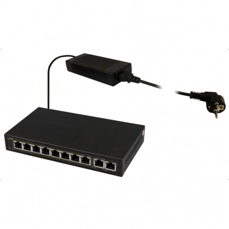 PULSAR SG108 võrgulüliti gigabit ethernet (10/100/1000) power over ethernet (PoE) must