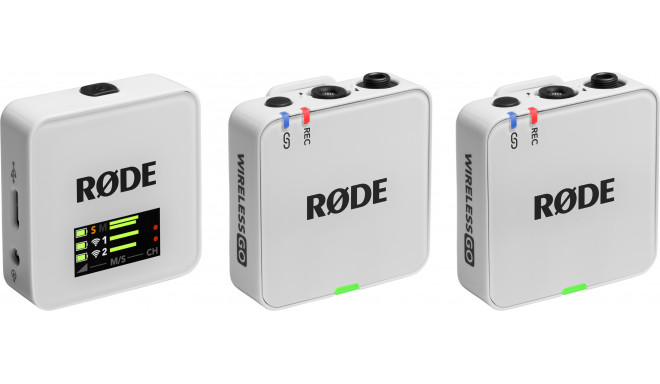 Rode juhtmevaba mikrofon Wireless GO Gen 3, valge