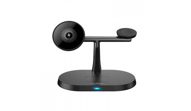 Maxlife wireless charger 3in1 15W, black (MXWC-03) (opened package)