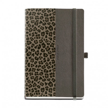 Märkmik 112x174 168l jooneline, kummikinnitus, järjehoidja, ENJOY FUR Miquelrius