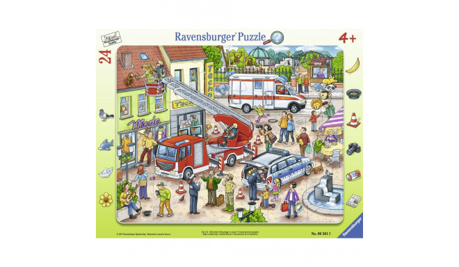 Ravensburger suur plaatpusle 24 tk Loomade kiirabi