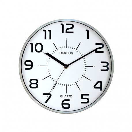 Unilux wall clock POP 28cm, silver