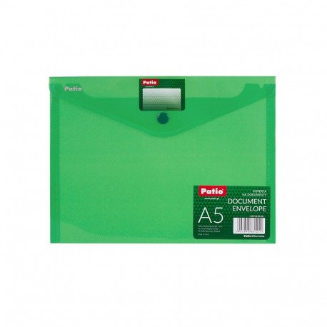 Kileümbrik trukiga Patio PP, A5, roheline (2 tk)