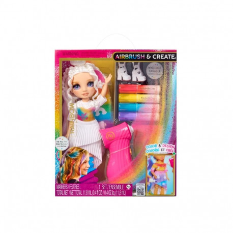 Doll Rainbow High Air Brush, Purple Eyes