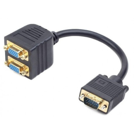 Adapter VGA(M)-> 2xVGA(F) 20cm