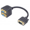 Adapter VGA(M)-> 2xVGA(F) 20cm