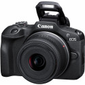 Canon EOS R100 + 18-45 + 55-210mm, must (avatud pakend)
