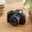 Canon EOS R100 + 18-45 + 55-210mm, must (avatud pakend)