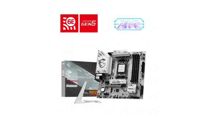 Mainboard|MSI|AMD B850|SAM5|Memory DDR5|Memory slots 4|B850MGAMINGPLUSWIFI6E