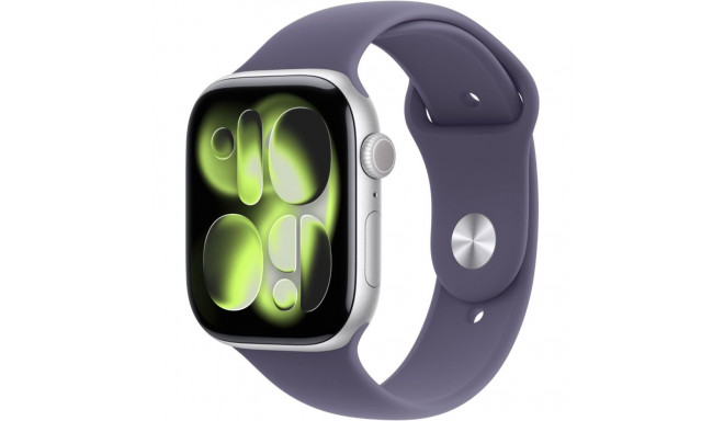 Nutikell Apple Series 11 GPS 46mm Silver/Purple Fog Sport M/L