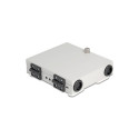 Delock Fiber Optic Wall Box for 4 x SC Simplex or LC Duplex adapters metal housing