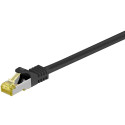 Võrgukaabel CAT6A S/FTP 15.0m, must, 500 MHz, PiMF, LSZH, CU, CAT 7 kaablist