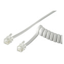 Spiraalkaabel telefonitorule 2.0m, valge