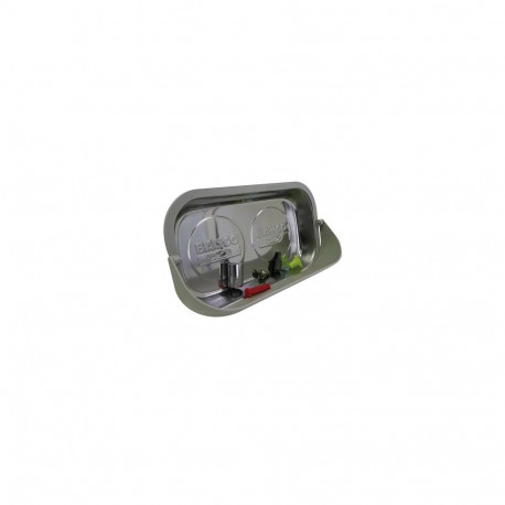 Magnetic tray with PVC extension 140x240mm