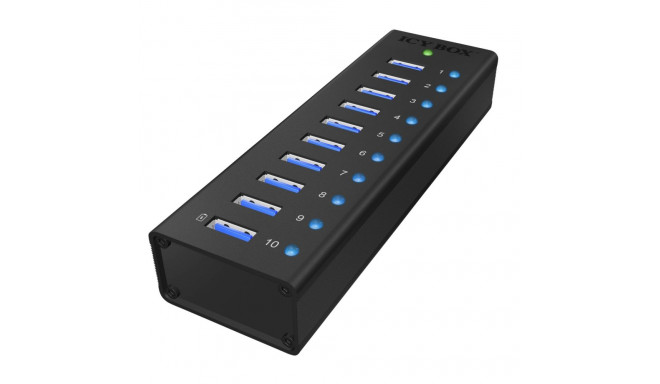 ICY BOX IB-AC6110 10-portiline USB 3.0 jaotur