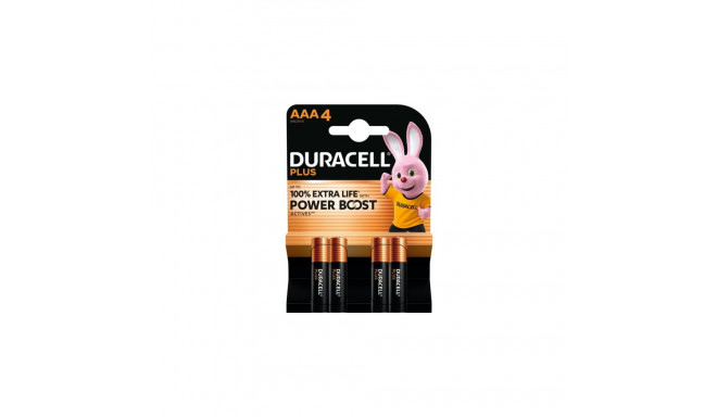 Duracell MN 2400 Plus Power Boost AAA (LR03) Blister Pack 4pcs