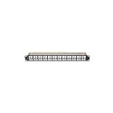 PATCH PANEL BLANK 48 PORT 1U 19" FTP FOR KEYSTONE MODULES BLACK LANBERG