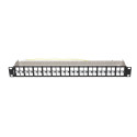 PATCH PANEL BLANK 48 PORT 1U 19" FTP FOR KEYSTONE MODULES BLACK LANBERG