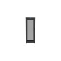 RACK CABINET 19" FREE-STANDING 42U/800X800 (FLAT PACK) WITH MESH DOOR LCD BLACK LANBERG