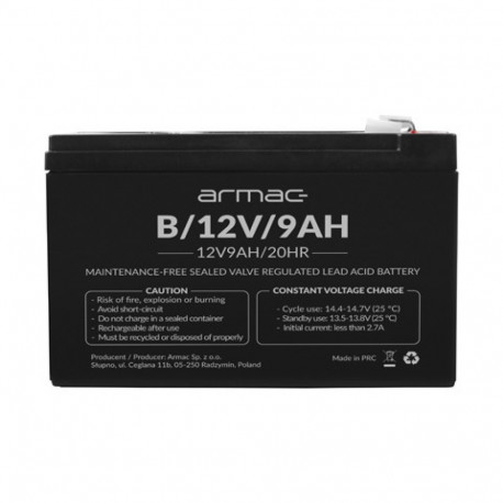 UNIVERSAL UPS BATTERY ARMAC VRLA AGM 12V/9AH