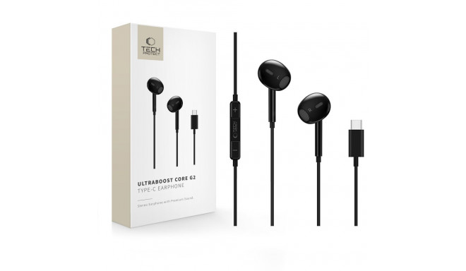 TECH-PROTECT ULTRABOOST TYPE-C EARPHONE CORE G2 BLACK