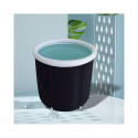 Foldable portable inflatable bathtub 80 x 79 cm black Foldable portable inflatable bathtub 80 x 79 cm black