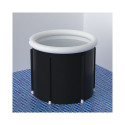 Foldable portable inflatable bathtub 75 x 75 cm black