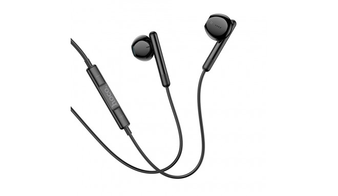 HOCO wire earphones Jack 3,5 mm with microphone M93 black