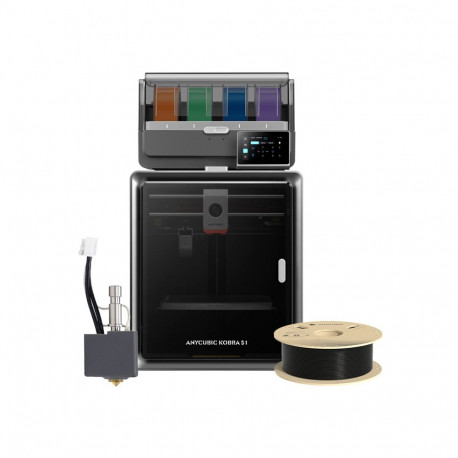 Anycubic Kobra S1 Combo 3D Printer + Hotend + Filament free