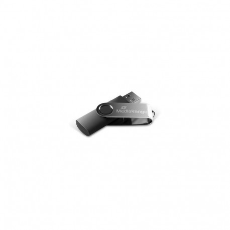 Flexi-Drive mälupulk 64GB USB-A 2.0, must/hõbedane