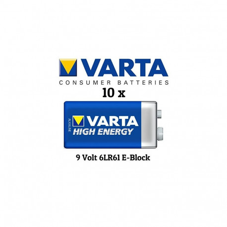 Varta High Energy 6LR61-PP3, alkaline, 9V (4922-101-401)