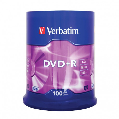 DVD+R 4,7 GB (16fach, 100 Stück)