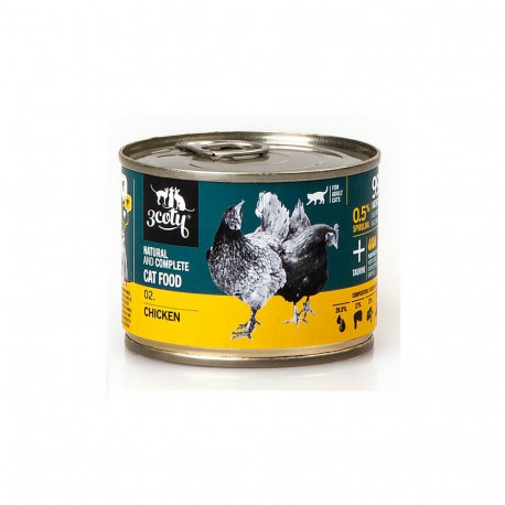 3COTY 02. Chicken - wet cat food - 180g