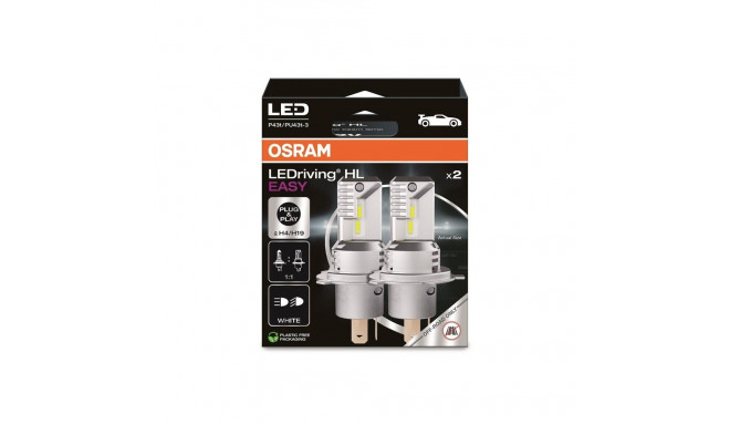 LED bulb (Set of 2pcs) H19/H4 12V 19.0/18.7W P43T/PU43t-3 non-road homologation LEDriving HL EASY, w