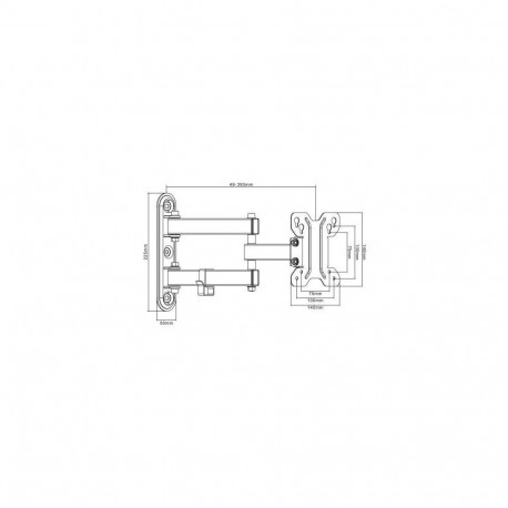 Maclean MC-740 teleri seinakinnitus 13-23" Maclean MC-740 30kg, max vesa 100x100