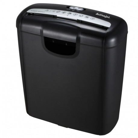 Activejet ASH-0601S shredder, P-2, 10 l, 6 mm strip, 6 sheets, black.
