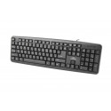 Esperanza TKR101 kontoriklahvistik USB QWERTY inglise, vene must