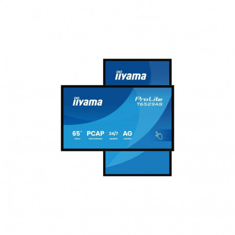 iiyama T6529AS-B1AG Signage Display Kiosk design 163.8 cm (64.5") LED Wi-Fi 420 cd/m² 4K Ultra 