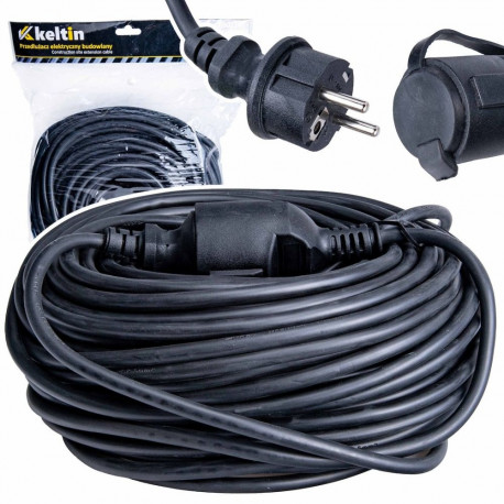 Būvniecības vietas pagarināšanas kabelis 50m, Keltin, K00224, IP44, 3x2.5 mm²