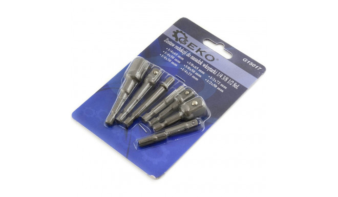 8pc Set Socket Bit Extension Hex Shank Geko