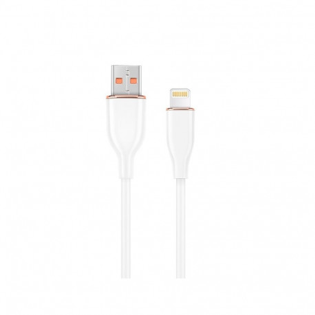 8-pin cable charging and data cable, 1.5 m, white