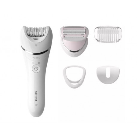 The Philips Epilator Series 8000 (Model BRE710/00) is a high-performance cordless e