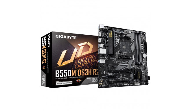 Mainboard|GIGABYTE|AMD B550|SAM4|Micro-ATX|Memory DDR4|Memory slots 4|B550MDS3HR2