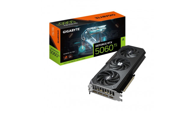 Graphics Card|GIGABYTE|NVIDIA GeForce RTX 5060 Ti|16 GB|GDDR7|128 bit|PCIE 5.0 16x|GPU 2647 MHz|Trip
