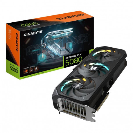 Graphics Card|GIGABYTE|NVIDIA GeForce RTX 5080|16 GB|GDDR7|256 bit|PCIE 5.0 16x|GPU 2617 MHz|Triple 