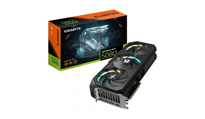 Graphics Card|GIGABYTE|NVIDIA GeForce RTX 5080|16 GB|GDDR7|256 bit|PCIE 5.0 16x|GPU 2617 MHz|Triple 