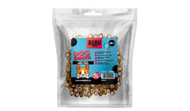 Bubu Pets koeramaius närimisrõngad lõhega 500g