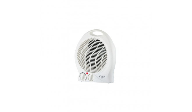 Adler Heater AD 7728 Fan Heater, 2000 W, Number of power levels 2, White