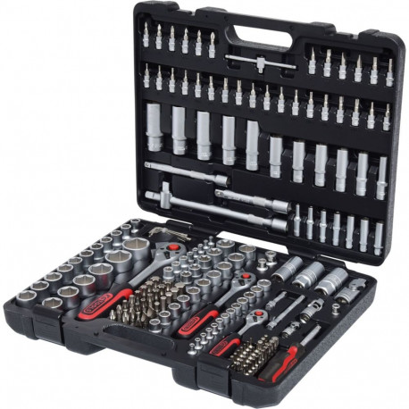 0S Tools 1/4 +3/8 +1/2 Socket Wrench-Set 179-pieces 917.0779